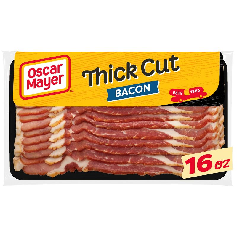 Oscar Mayer Hardwood Smoked Thick Cut Bacon - 16oz, 1 of 12