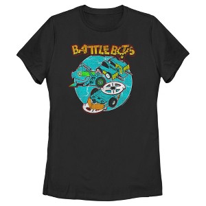 Women's Battlebots Whiplash, SawBlaze, and Rotator T-Shirt - 1 of 4