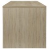 vidaXL Coffee Table White and Sonoma Oak Engineered Wood Small - White and Sonoma Oak - 4 of 4