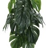 Syemin Artificial Plants Artificial 24" Tall Monstera Home Decor Fake Plant Faux Plants Indoor Outdoor Fall Decoration, Green, 20"*20"*23.5" - 4 of 4