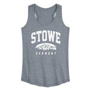 Women's - Instant Message - Stowe Vermont Graphic Racerback Tank - 1 of 4