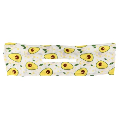 Unique Bargains Women's Cute Avocado Pattern Hair Curler Yellow 1 Pc