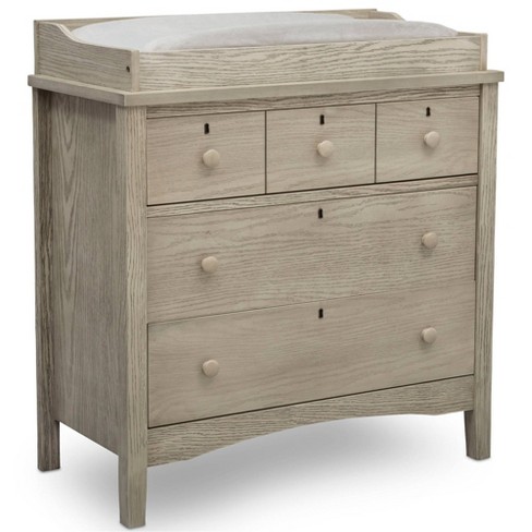 Delta Children Farmhouse 3 Drawer, How To Anchor Changing Pad Dresser