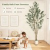 Coucheta 4/5/6/7FT Artificial Olive Tree in Planter, Faux Plant with Natural Wood Trunk, Green Moss & Lifelike Fruits for Home & Office Decor - 3 of 4