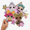 L.O.L. Surprise! Peel and Stick Giant Kids' Wall Decal: Vinyl Self-Adhesive, Blue Figures, 12-Piece Set, 17.375" x 9" - 4 of 4