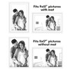 Americanflat 5 Pack of Picture Frames with Mat - Plexiglass Cover - 4 of 4