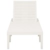 vidaXL Sunlounger White Plastic 76.8 x 25.6 x 12.6 in - 3 of 4