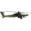 Boeing AH-64 Apache Helicopter Olive Drab "United States Army" with Runway Section Diecast Model by Runway24 - 2 of 3