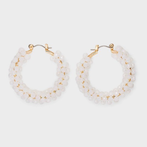 White sales earrings target