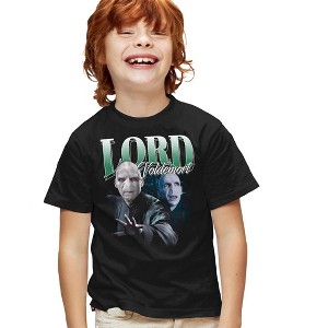 Harry Potter Lord Voldemort Homage Kids T-Shirt For Youth Black - 1 of 4