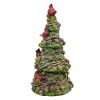 Roman 7.0 Inch Pinecone Tree W/Cardinal Red Bird Tree Sculptures - 2 of 3