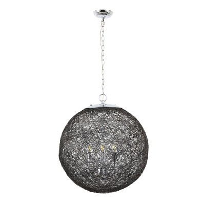 Yosemite Home Decor 3-Light Chrome Chandelier