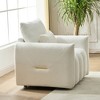 Racxily Teddy fabric sofa, modern lounge chair, upholstered with a pillow, apartment, office, living room and bedroom - 4 of 4