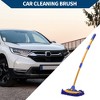 Unique Bargains Car Cleaning Brush Kit Car Wash Mop Wash Brush for Cars Auto RV Truck Blue Yellow 1pc - 3 of 4