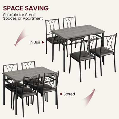 Dining Table Set for 4, Kitchen Table and Chairs for 4