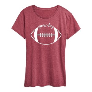 Women's - Instant Message - Game Day Football Short Sleeve Graphic T-Shirt - 1 of 4