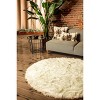 Luxe Arlington Faux Sheepskin Circular Rug | 6' - 3 of 4