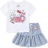 Hello Kitty Sanrio Girls Short Sleeve Shirt and Skirt 2 Piece Set for Big Kids - Size 10 - 2 of 4