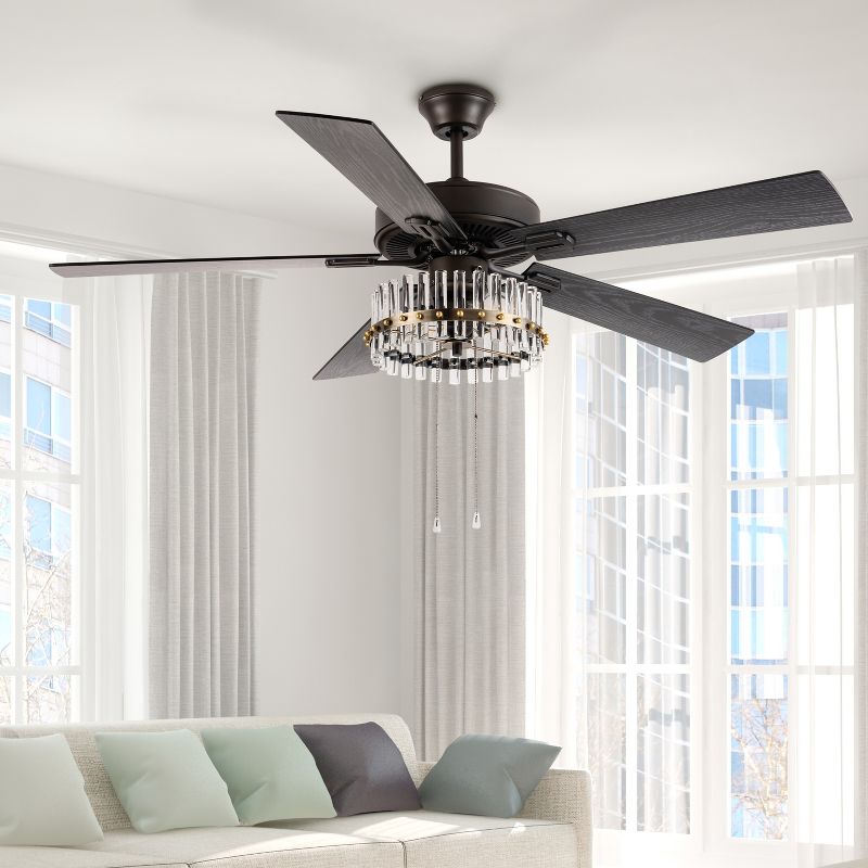 52&#34; 5 Blade Prim Lighted Ceiling Fan - River of Goods, 3 of 13