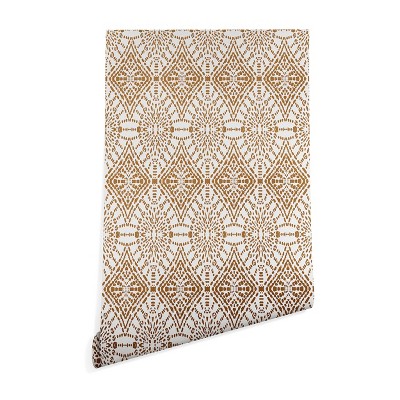 Holli Zollinger Sahara Geo Wallpaper Gold - Deny Designs : Target