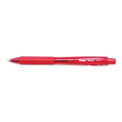 Pentel WOW! Retractable Ballpoint Pen 1mm Red Barrel/Ink Dozen BK440B