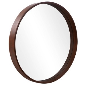 WallBeyond Wooden Round Wall Mirror - 1 of 4