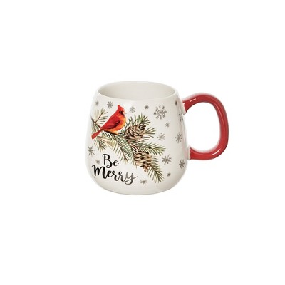 C&F Home Be Merry Cardinal Mug