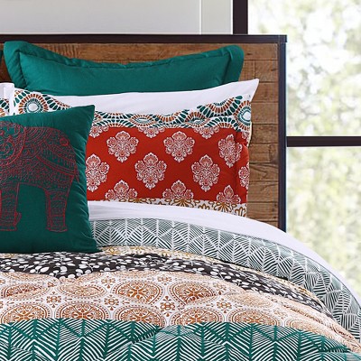 Full White Microfiber Reversible Comforter Set