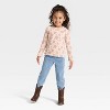 Toddler Girls' Long Sleeve Ribbed Shirt - Cat & Jack™ - 3 of 3