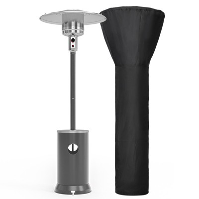 Pamapic 48000 BTU Freestanding Propane Patio Heater with Cover
