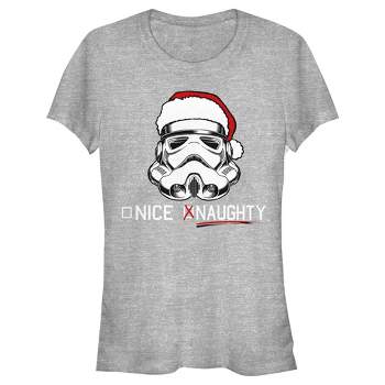 Juniors Womens Star Wars Stormtrooper Naughty List T-Shirt