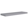 Wall Shelf Set of 2 Grey Honeycomb MDF, Metal 2 pieces, Medium - 3 of 4