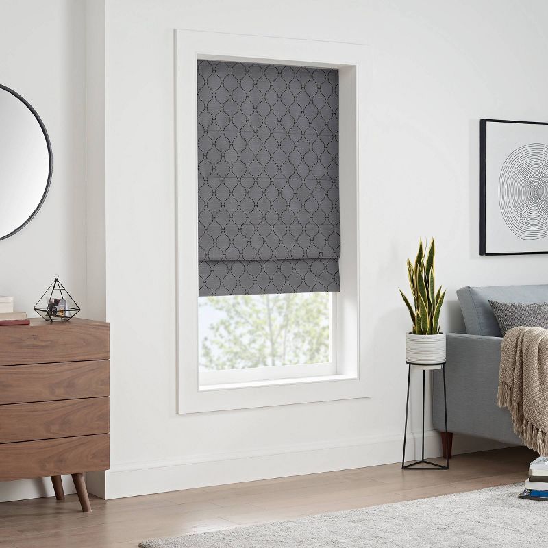 Darien Ogee 100% Total Blackout Cordless Roman Blind and Shade - Eclipse, 4 of 11