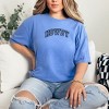 Simply Sage Market Women's Embroiderd Howdy Varsity Outline Short Sleeve Garment Dyed Tee - 2 of 3