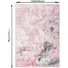 Modern Abstract Geometric Runner Rug - Machine Washable, Non-Slip, Rubberback, for Hallway & Living Room - 2 of 4