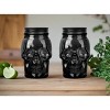 Dura Culina® 16oz 2pk Skull Glass Jar with Lids - 3 of 3