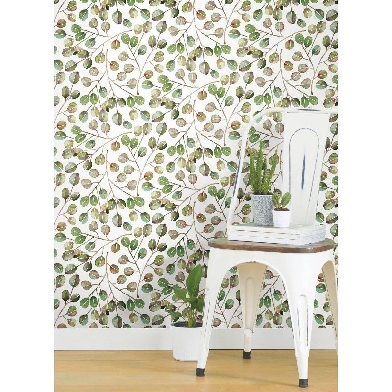 RoomMates Cat Coquillette Eucalyptus Peel and Stick Wallpaper Green, 5 of 10