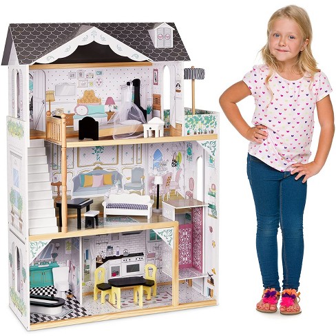 Barbie Dream House Girls Kids Play Mansion Pretend Dollhouse With Furniture