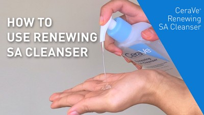CeraVe Renewing SA Cleanser with Hyaluronic Acid for Normal Skin - 8 fl oz