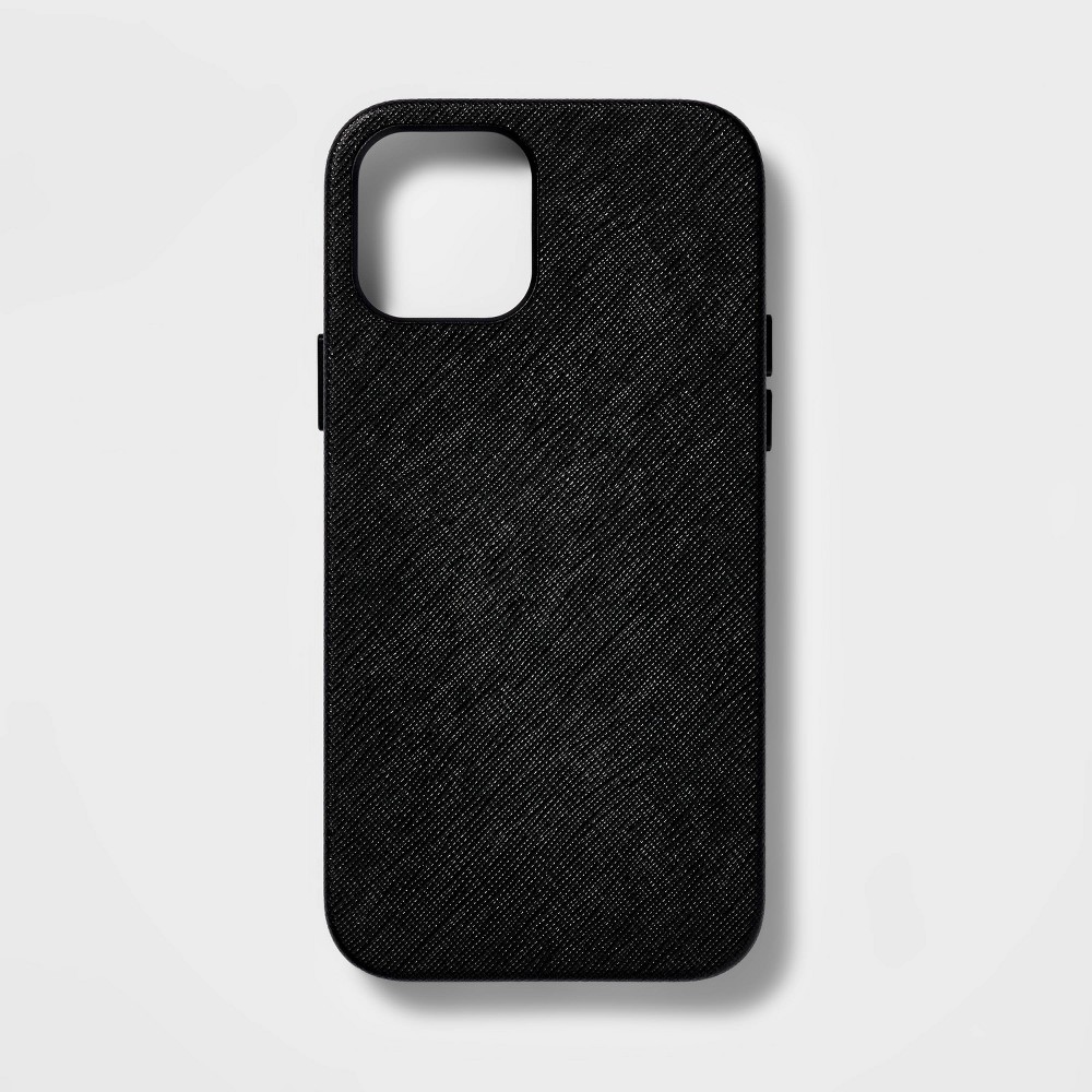 Photos - Other for Mobile Apple iPhone 12/iPhone 12 Pro Case - heyday™ Black Saffiano