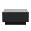 NicBex Modern 27.5" Square Coffee Table with LED Strip Lights and Tempered Glass Top for Living Room - 3 of 4