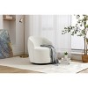Chenille Swivel Barrel Accent Chair,25.6"W Modern Upholstered Armchair for Living Room Bedroom Lounge-Baofuwish - 2 of 4