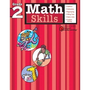 Math Skills: Grade 2 (Flash Kids Harcourt Family Learning) - (Paperback) - 1 of 1
