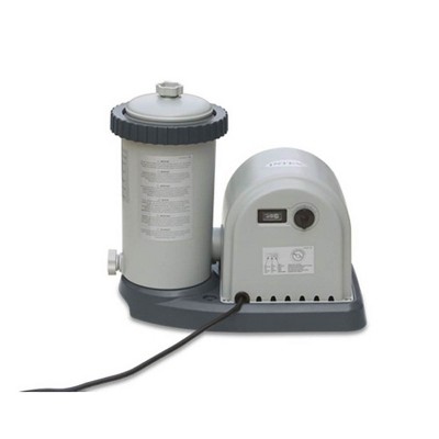 Intex 1500 GPH Gray Above Ground Pool Filter Pump