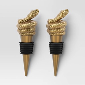 2pk Snake Wine Stopper - Threshold™ - 1 of 3
