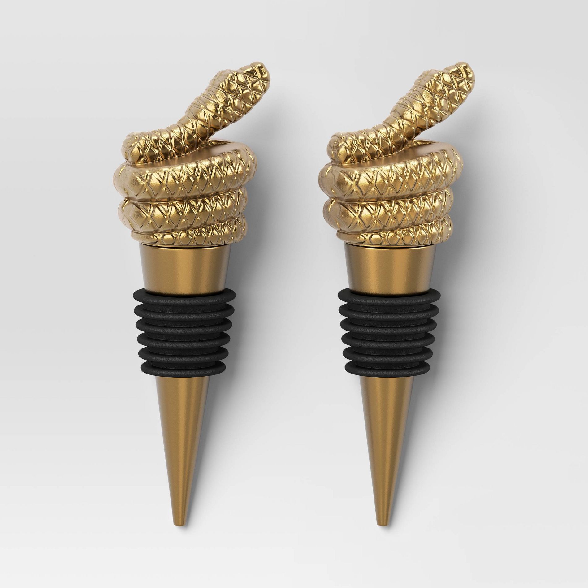 2pk Snake Wine Stopper - Threshold™