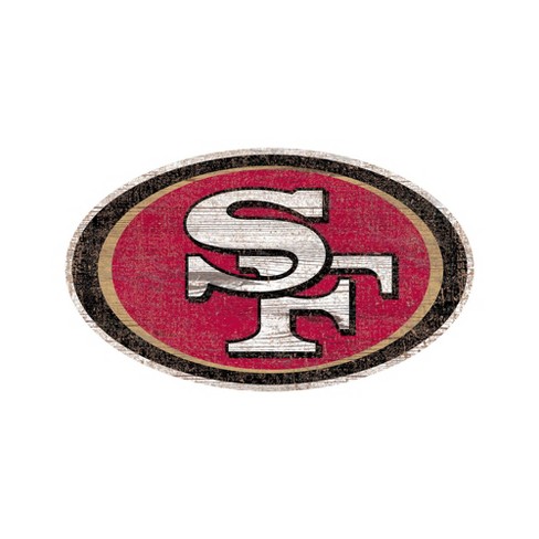 NFL San Francisco 49ers Distressed Logo Cutout Sign