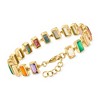 Ross-Simons 7.20 ct. t.w. Multi-Gemstone Bracelet in 18kt Gold Over Sterling Size 7 - 3 of 4