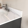 KTMBDW 43/37/31'' Rectangular Bathroom Sink with Marble Vanity Top, Predrilled Centerset and 4-Inch Backsplash, Stain-Resistant, Easy-To-Clean- White - 4 of 4