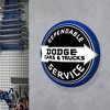 15" x 15" Licensed Dodge Cars and Trucks Dome Metal Sign Dark Blue/Black - American Art Decor: Vintage Bedroom Wall Decor - 2 of 4